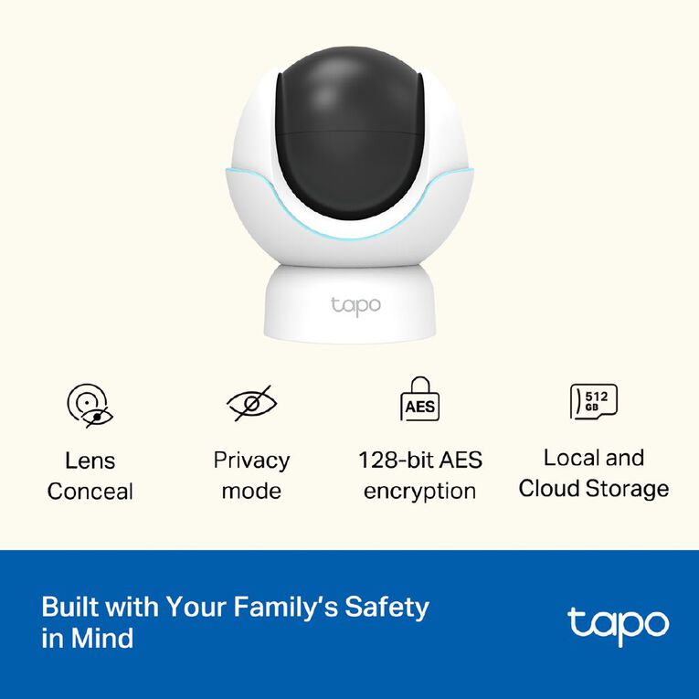 TP-Link Tapo C840 Pan & Tilt AI Smart Baby Monitor, , hi-res