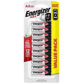 Energizer Max AA - 20 Pack