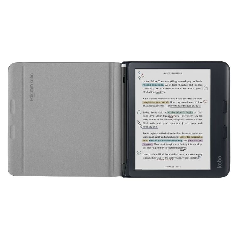 Kobo Libra Colour Notebook SleepCover Case Black, , hi-res