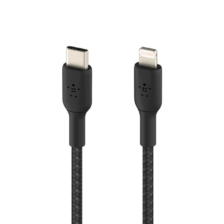 Belkin BoostUp Charge USB-C To Lightning Braided Cable 1m - Black, , hi-res