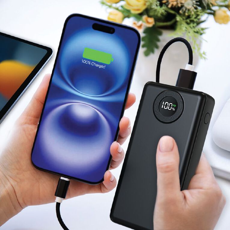 Laser 20K Powerbank with Battery Display - Black, , hi-res