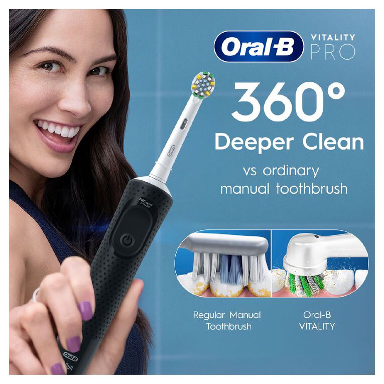 Oral-B Pro 300 Electric Toothbrush Black, , hi-res