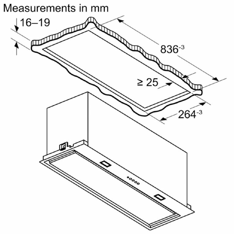 Bosch 86cm Integrated Rangehood - Series 8 - Black, , hi-res