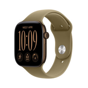 Apple Watch Series 12 GPS 46mm Dark Bronze Aluminium Case with Olive Sport Band M/L