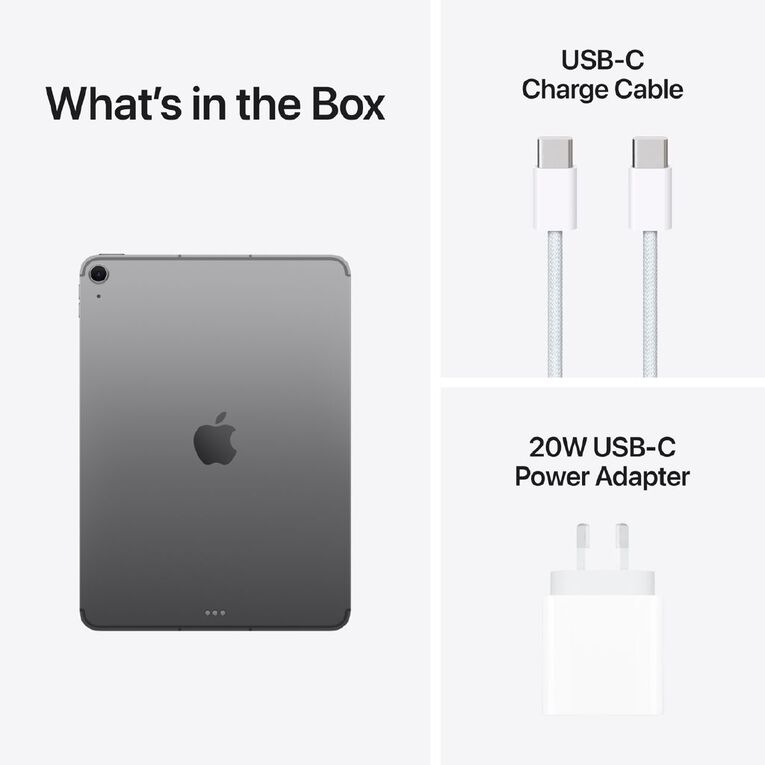 Apple iPad Air 11-inch with M4 Chip 512GB WiFi + Cellular - Space Grey, , hi-res