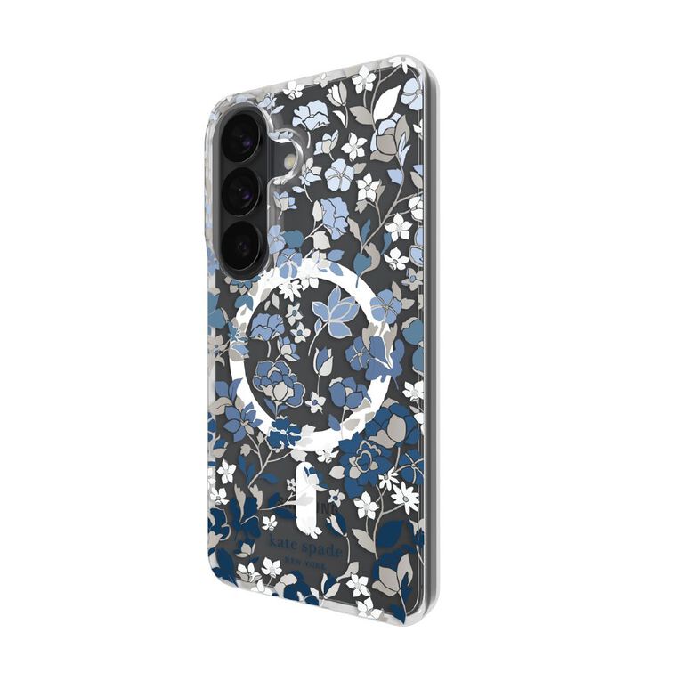 Kate Spade Protective Flowerbed Blue Samsung Galaxy S26 Case, , hi-res