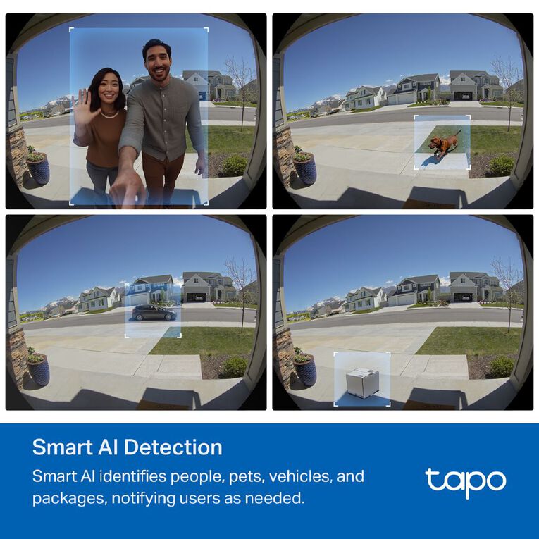 TP-Link Tapo D235 Video Doorbell Camera, , hi-res