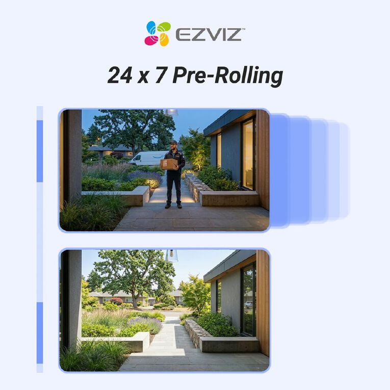 EZVIZ EP8 Ultra Dual Camera Video Doorbell With Chime, , hi-res