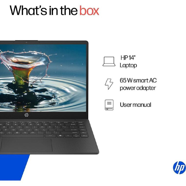 HP Laptop 14 Inch Intel N150 4GB RAM 128GB UFS Windows 11 Notebook, , hi-res
