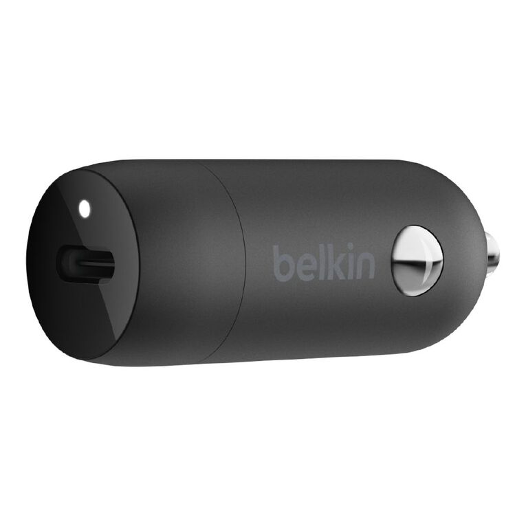 Belkin BoostCharge 30W USB-C PD Car Charger + USB-C to USB-C Cable - Black, , hi-res