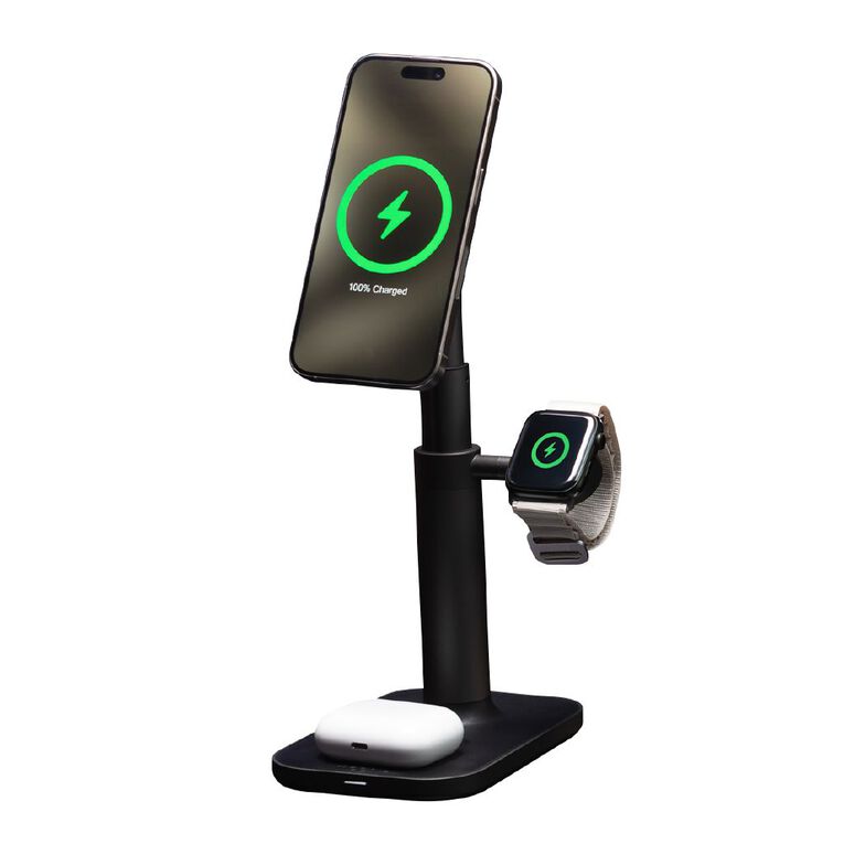 Mophie Universal 3-in-1 Magsafe Wireless Charging Stand - Grey, , hi-res