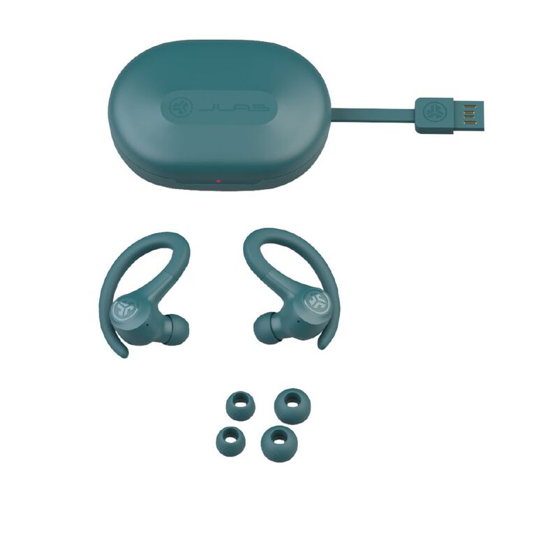 JLab Go Sport+ True Wireless Earbuds - Teal, , hi-res