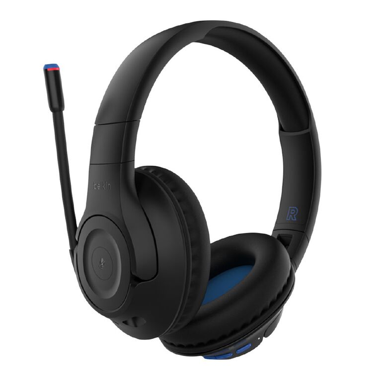 Belkin SoundForm Inspire Wireless Over-Ear Headset for Kids - Black, , hi-res