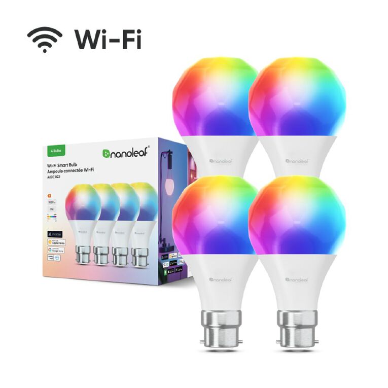 Nanoleaf Essentials Smart Bulb B22 WIFI - 4 Pack, , hi-res