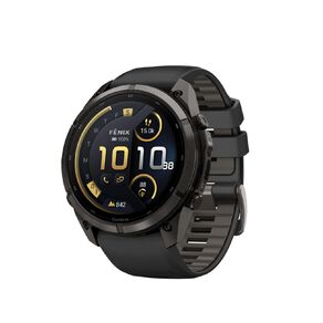 Garmin Fenix 9 Pro 51mm AMOLED inReach - Carbon Grey DLC Titanium With Black/Pebble Grey Silicone Band
