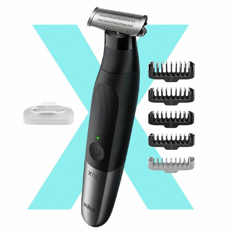 Braun Series X XT5100 Wet & Dry All-In-One Tool with 5 Attachments Black/Silver, , hi-res