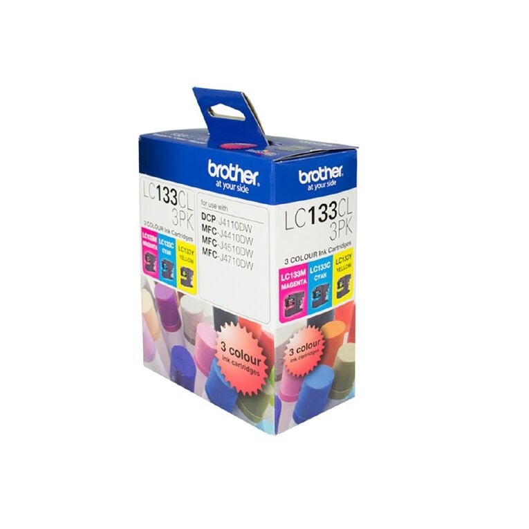 Brother LC133CL3PK Tri-Colour Pack, , hi-res