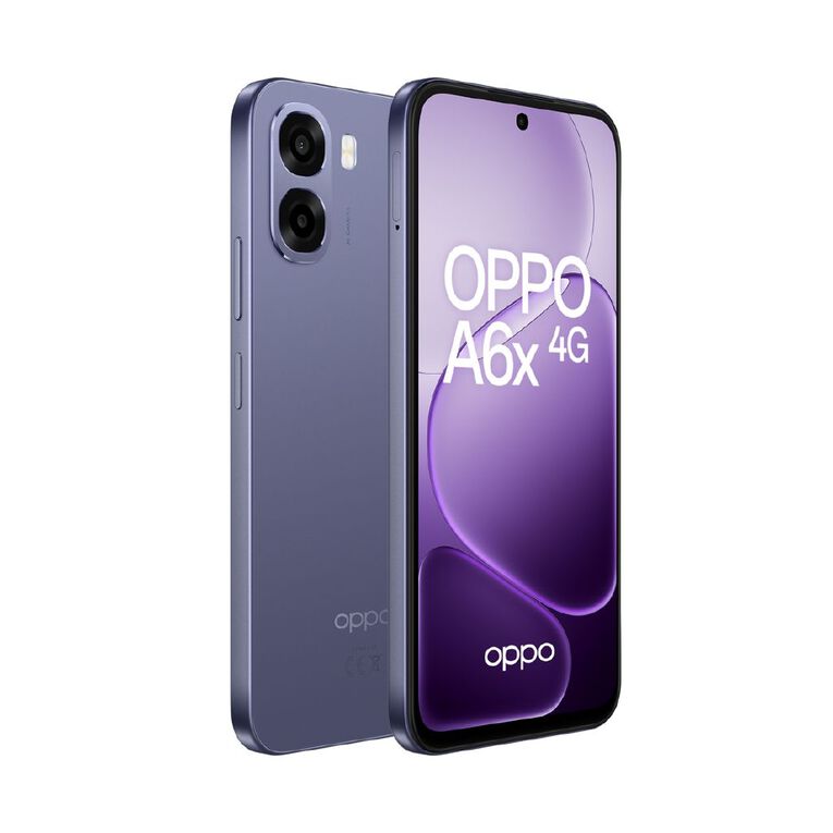 OPPO A6x 4G 4GB + 128GB Plum Purple with Spark $28 Value Pack Sim Bundle, , hi-res