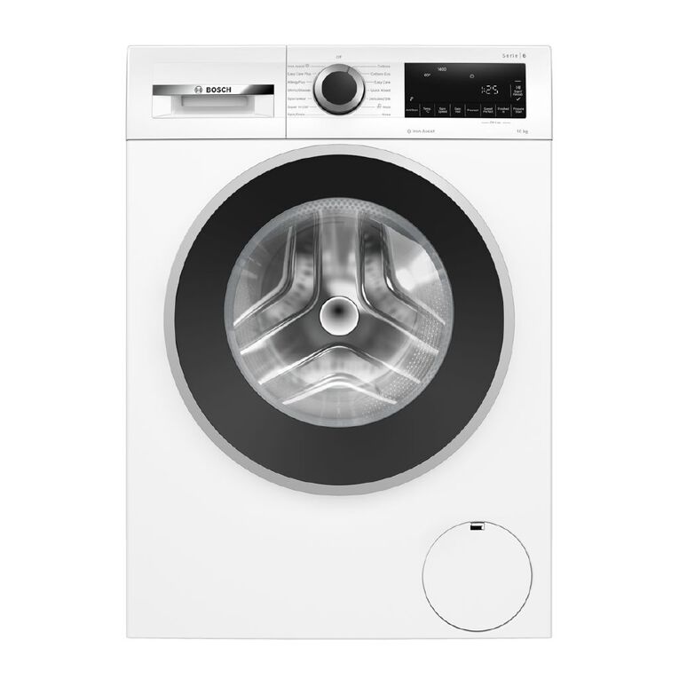 Bosch 10kg Series 6 Front Load Washing Machine - White, , hi-res