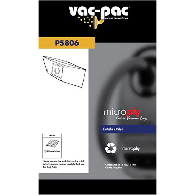 VacPac Microply Fabric Vacuum Bag Noel Leeming