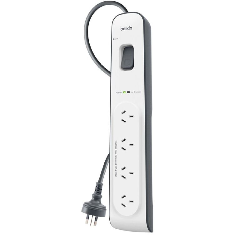 Belkin 4-Way Surge Protector with 2m Cord, , hi-res