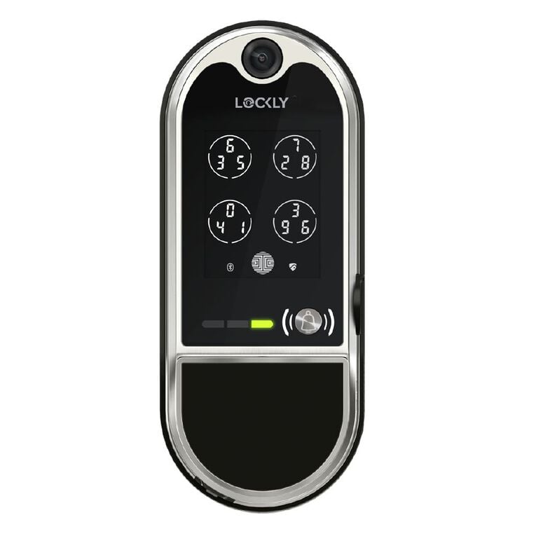 Lockly Vision Elite Smart Lock Video Doorbell Silver Nickel, , hi-res