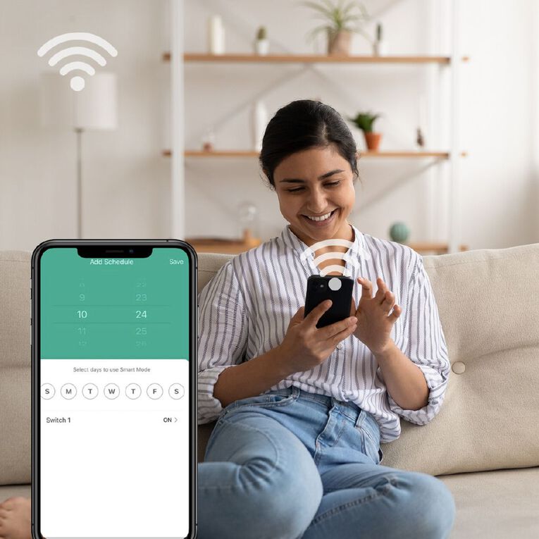 Laser Smart Wi-Fi Plug With USB-A & USB-C, , hi-res