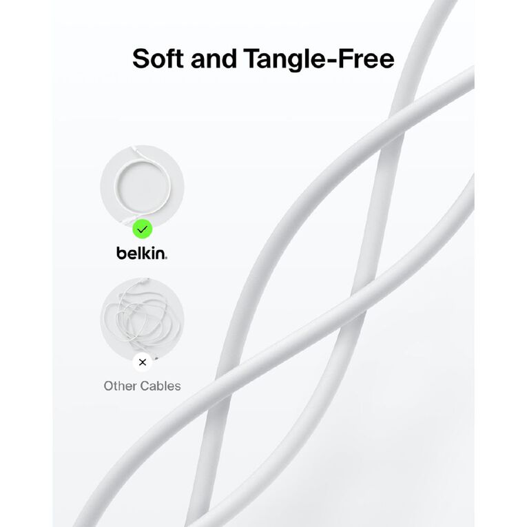Belkin BoostCharge USB-A Cable with Lightning Connector, 1m - White, , hi-res