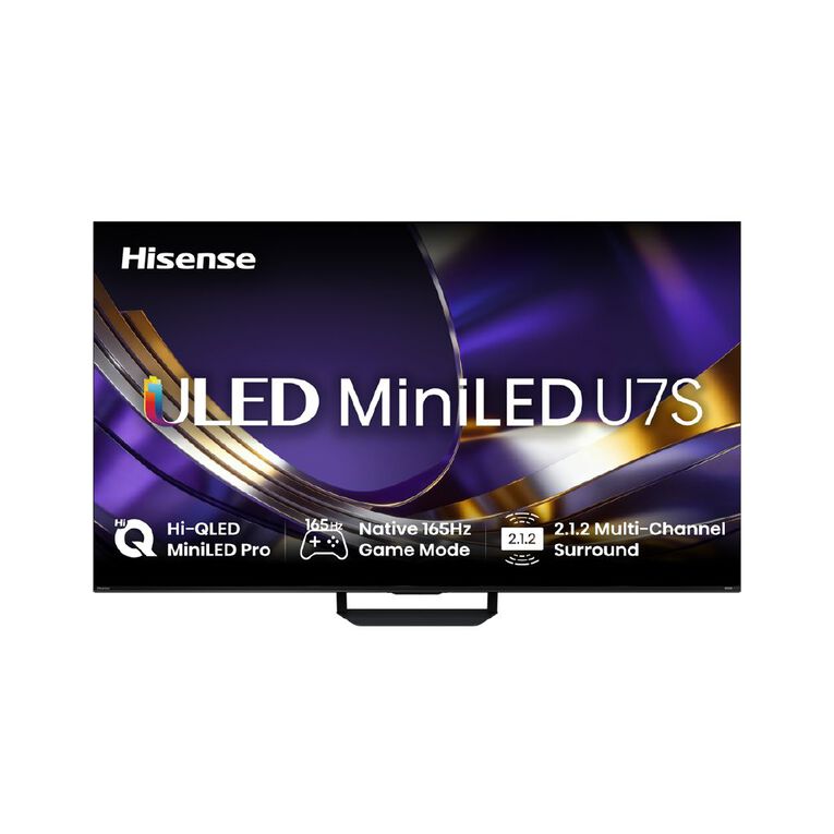 Hisense 65 Inch U7SNZ Mini-LED 4K QLED 165Hz TV, , hi-res