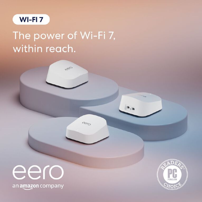 Amazon eero 7 | 2.5 Gbps Mesh Wi-Fi 7 Router & Extenders - 3 Pack, , hi-res
