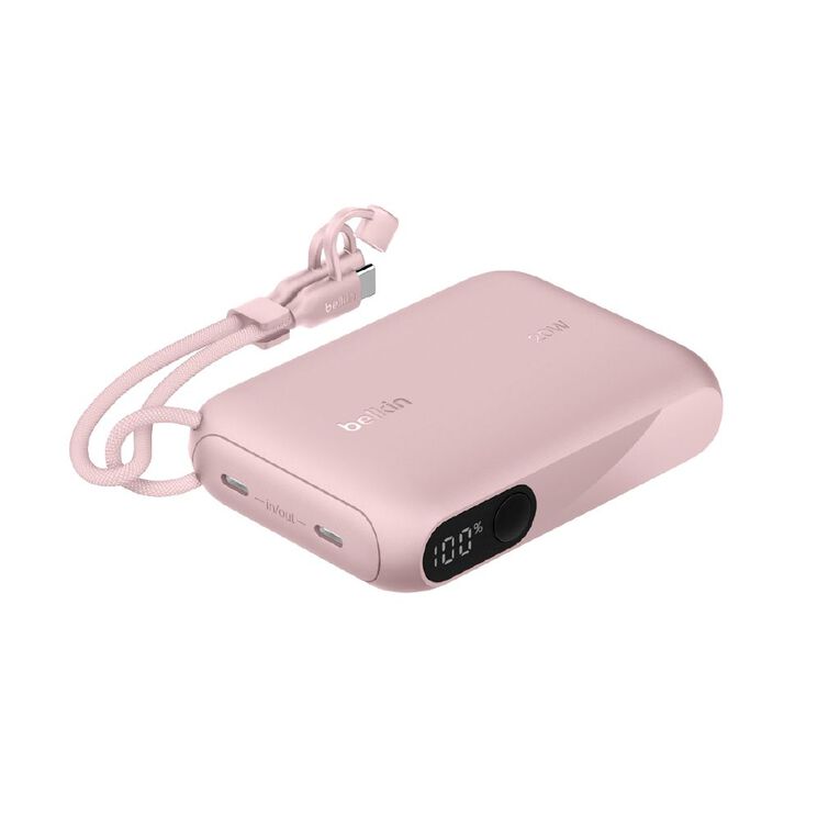 Belkin BoostCharge Power Bank 10K with Display - Pink, , hi-res