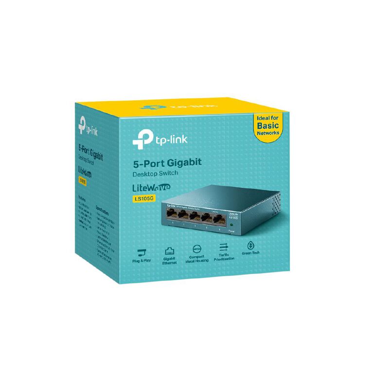 TP-Link LS105G | Litewave 5-Port Desktop Network Switch, , hi-res