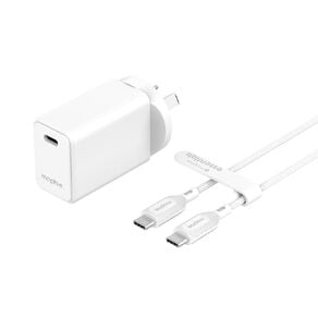 Mophie Essential 30W USB-C Charger Bundle - White