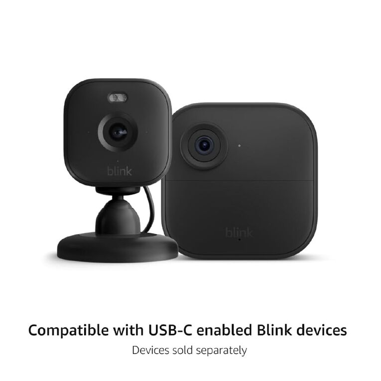 Blink Mini 2 & Outdoor 4 Power Adapter - Black, , hi-res