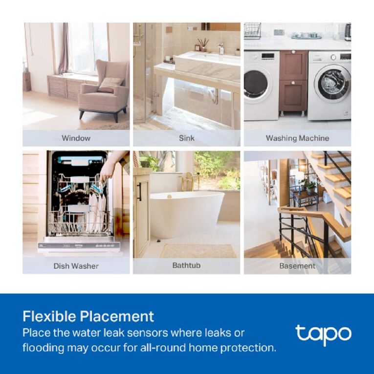 TP-Link Tapo T300 Smart Water Leak Sensor, , hi-res