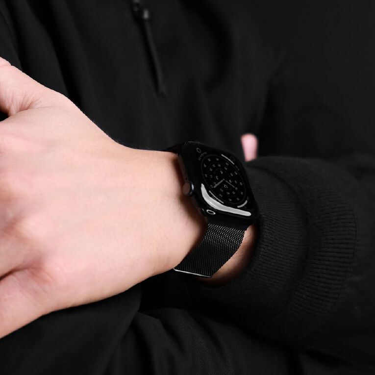 Vonmahlen Milanese Loop 2 for Apple Watch (44-46mm / Ultra) - Black, , hi-res