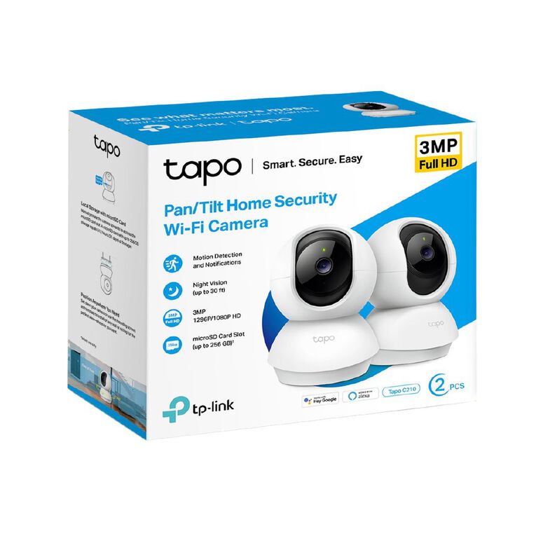 TP-Link Tapo C210P2 Pan/Tilt Home Security Wi-Fi Camera, , hi-res