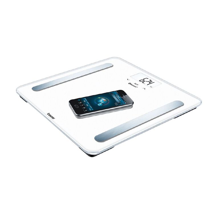 Beurer Bluetooth Glass Body Fat Scale Noel Leeming