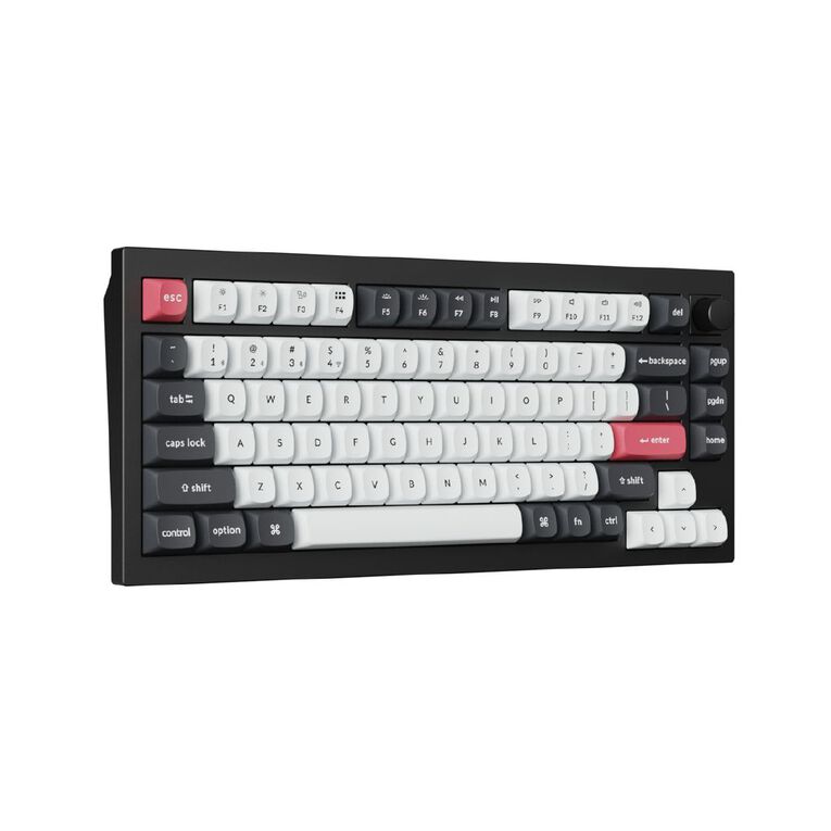 Keychron Q1 HE QMK Wireless Custom Keyboard, Fully Assembled Knob, Gateron Double-Rail Magnetic Nebula Switch - Carbon Black, , hi-res