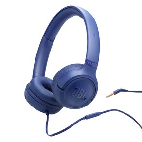 JBL Tune 530 Wired On-Ear Headphones - Blue