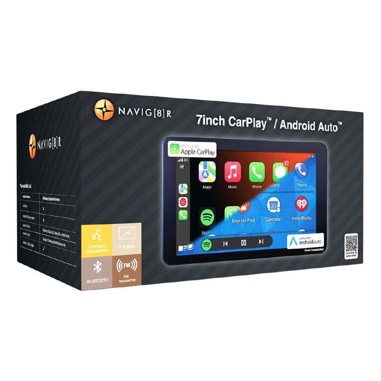 Laser Navig8r 7 inch Portable CarPlay Android Auto, , hi-res