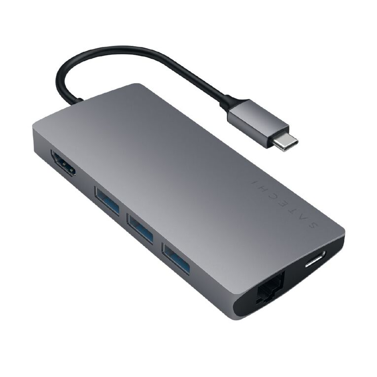 SATECHI USB-C Multi-Port Adapter 4K Ethernet V2 - Space Grey, , hi-res