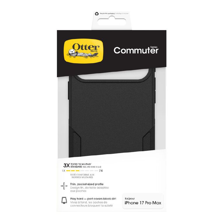 OtterBox Commuter Series MagSafe Case for iPhone 17 Pro Max - Black, , hi-res