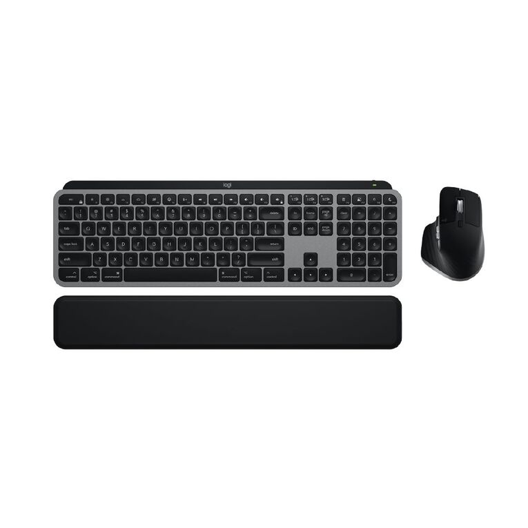 Logitech MX Keys S for Mac Performance Combo - MX Master 3s, Mx Keys S, Palm Rest - Space Grey, , hi-res