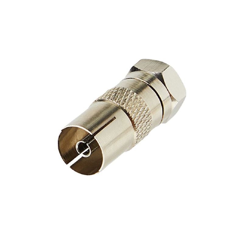 Tech.Inc Coaxial Socket to F Plug Adapter, , hi-res