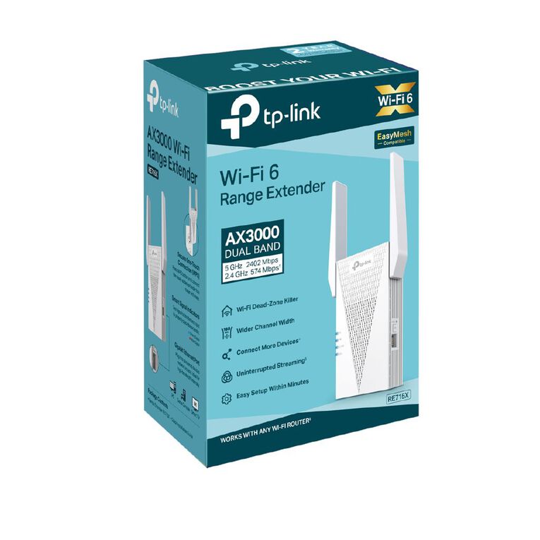 TP-Link RE715X | AX3000 Wi-Fi 6 Range Extender, , hi-res