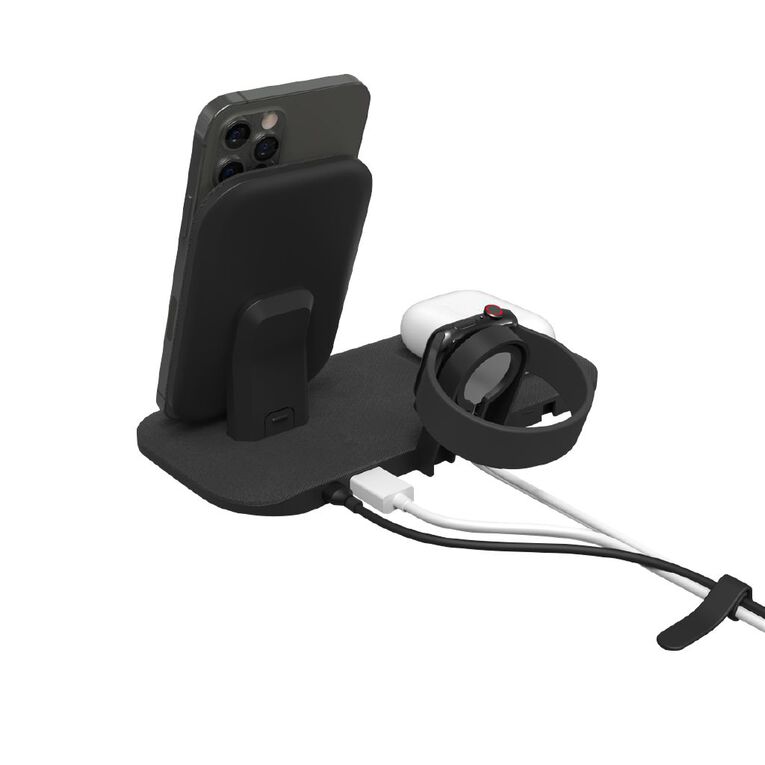 Mophie Universal 2-in-1 15W Wireless Charging Stand - Black, , hi-res