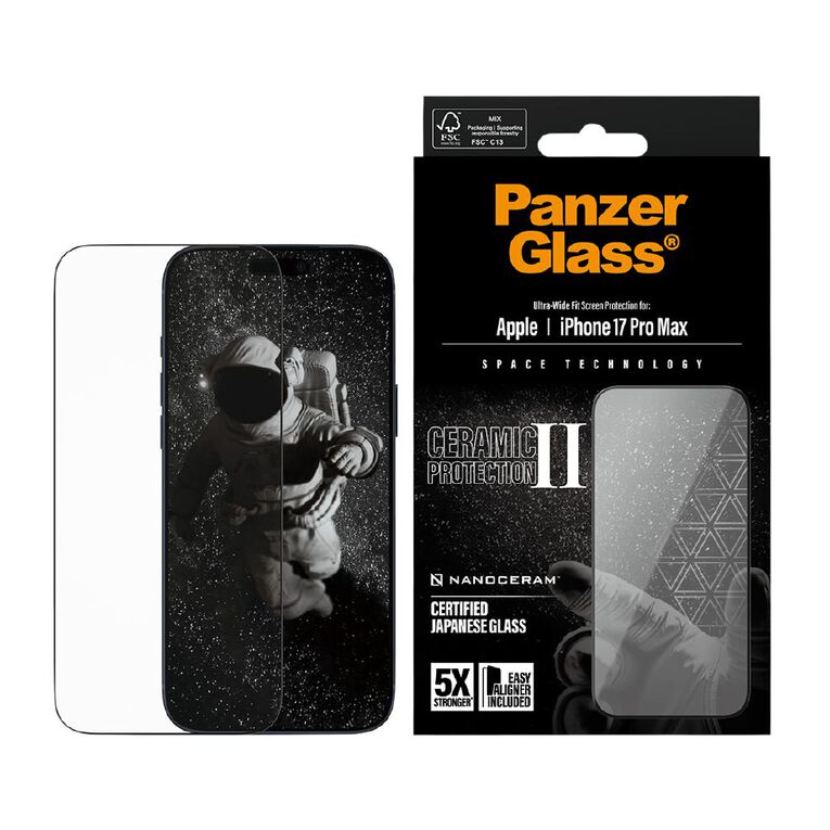 PanzerGlass Ceramic Screen Protector for iPhone 17 Pro Max, , hi-res