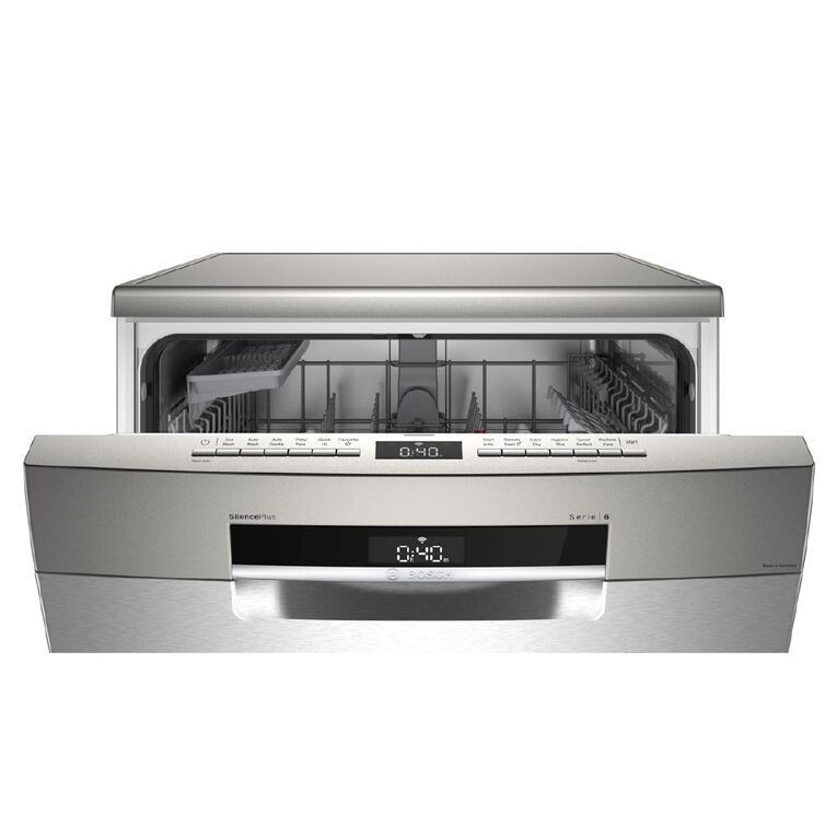 Bosch 60cm Series 6 Freestanding Dishwasher - Brushed Steel, , hi-res
