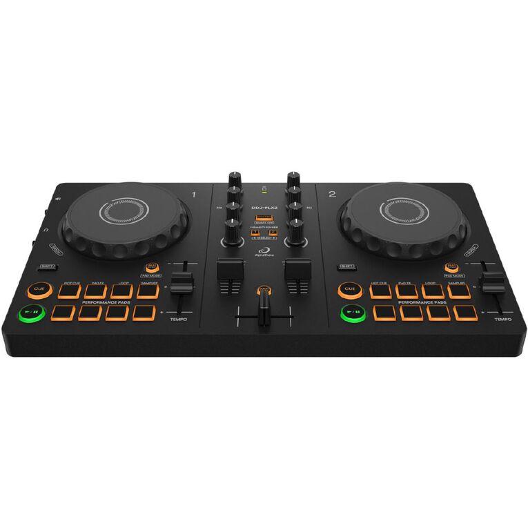 AlphaTheta DDJ-FLX2 Controller & Pioneer DJ HDJ-CUE1 Headphone Bundle, , hi-res